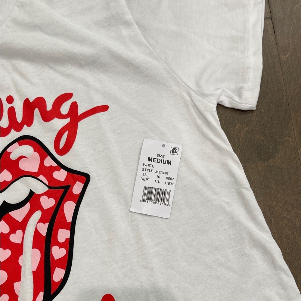 TheRolling Stones Kids White T-Shirt size M - Picture 3 of 6